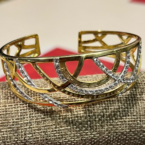 SIS by SIMONE I. SMITH Jewelry - SIMONE I SMITH LOVED VINTAGE AUTHENTIC 18K GOLD OVER STERLING SILVER BRACELET